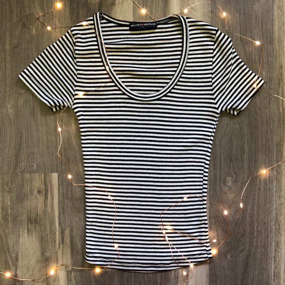Striped Brandy top 💛